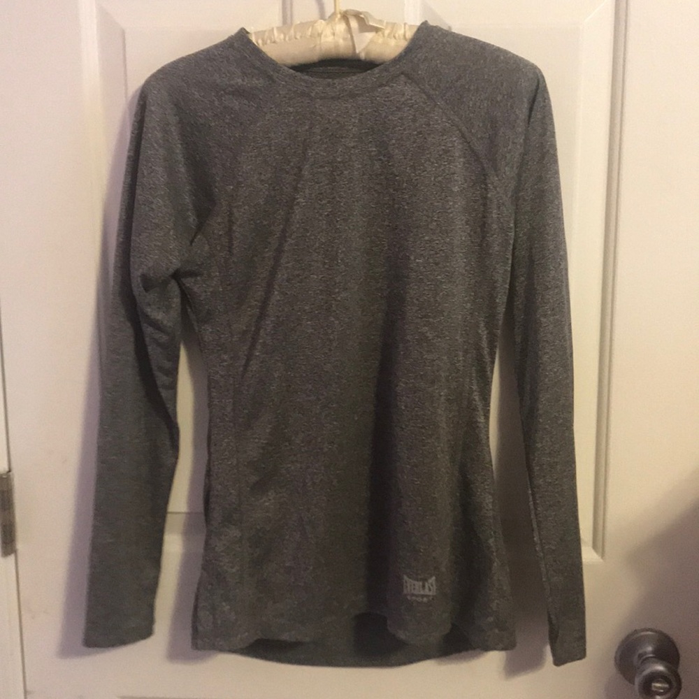 Grey workout Long sleeve T-Shirt
